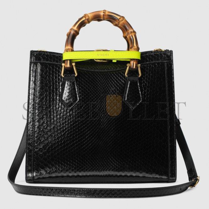 GUCCI DIANA SMALL PYTHON TOTE BAG	‎660195  （27*24*11cm）