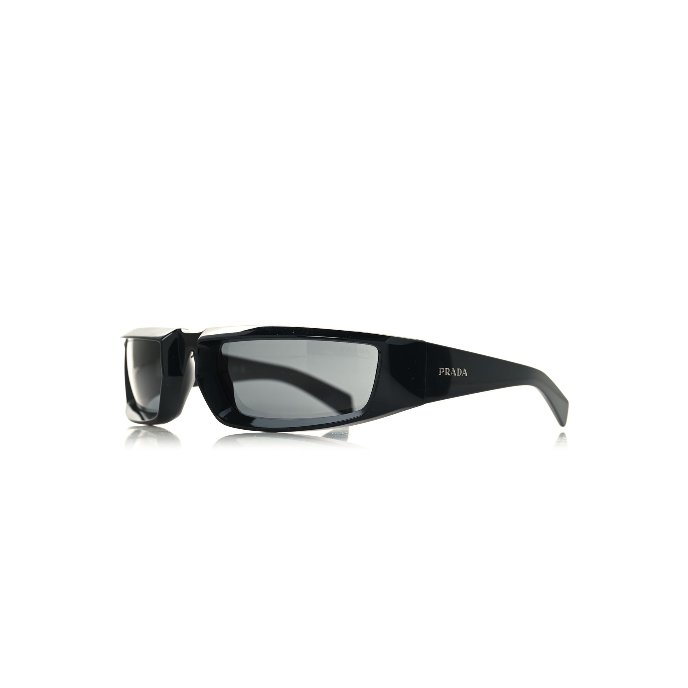 PRADA ACETATE RUNWAY SUNGLASSES SPR 25Y BLACK